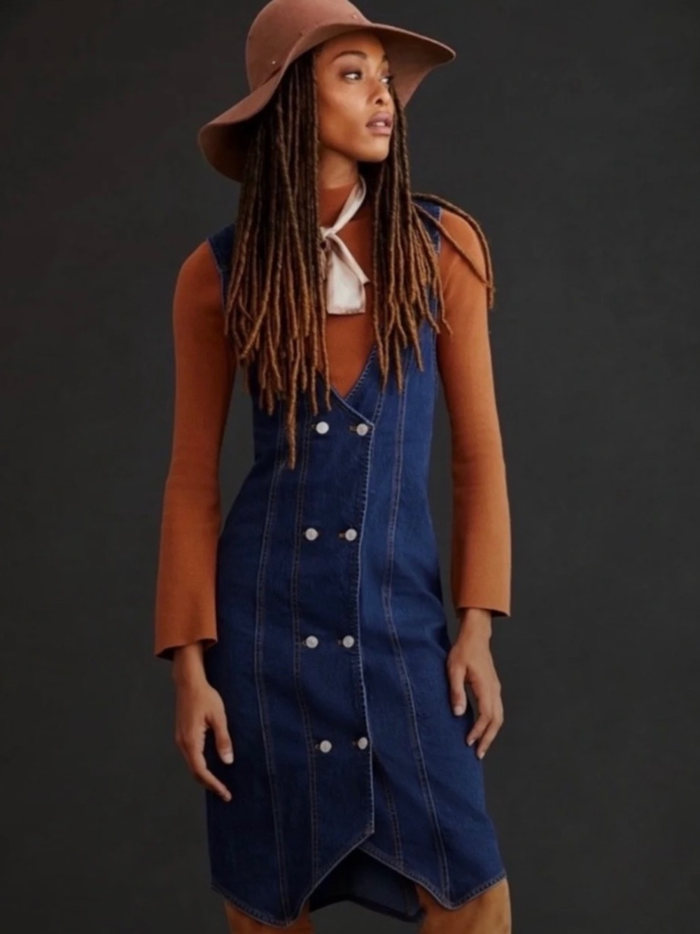 Pilcro Anthropologie Denim Button Dress – Size 10 – Gently Used